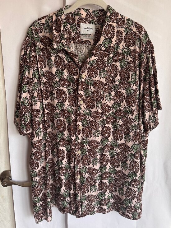 Goodfellow & Co Other - Men's Goodfellow & Co. Pineapple "Hawaiian" Short Sleeve Button Down Shirt XXL